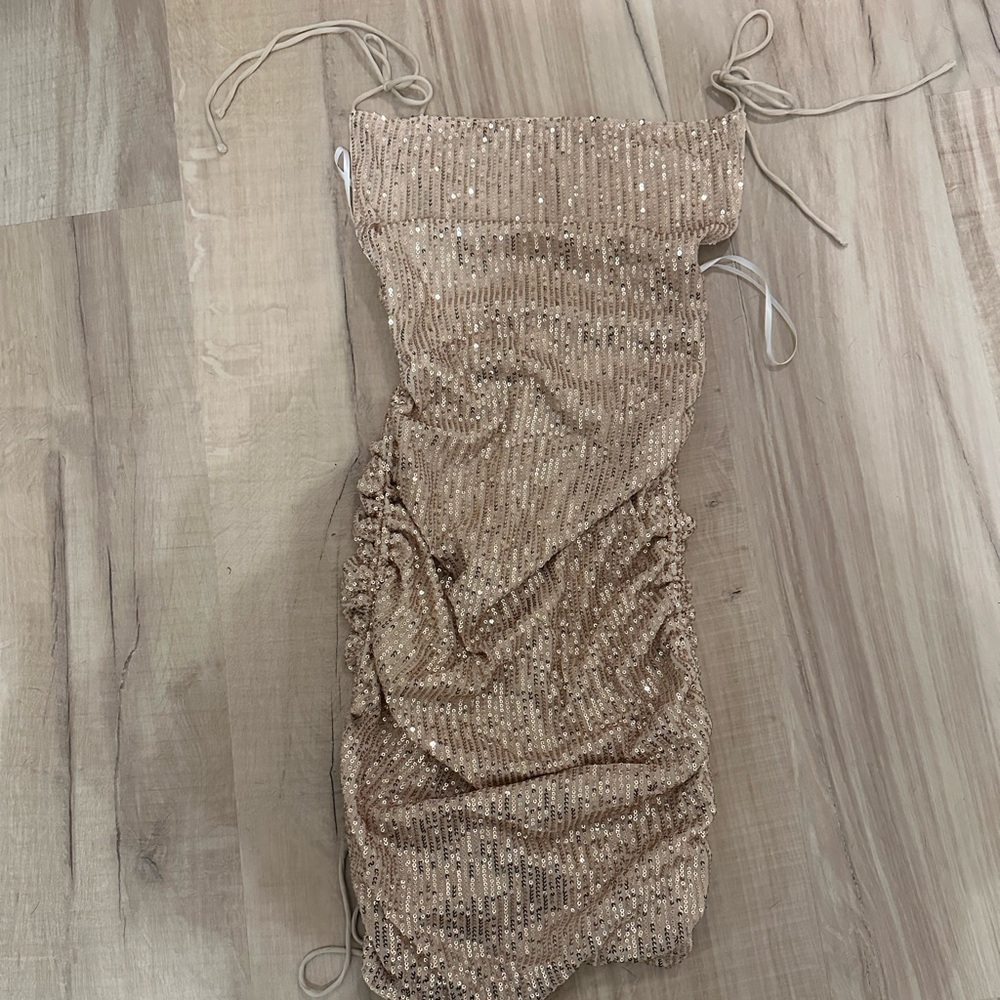 Gold Sequin Dress